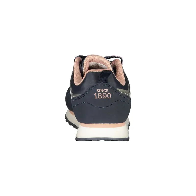 Scarpe Sneakers Bambina Blu con Lacci e Dettagli a Contrasto miniatura 2