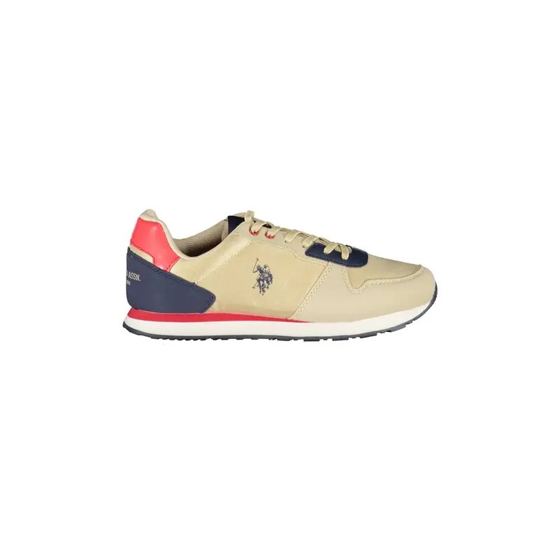 . Scarpe Sneakers Bambino Beige con Dettagli a Contrasto