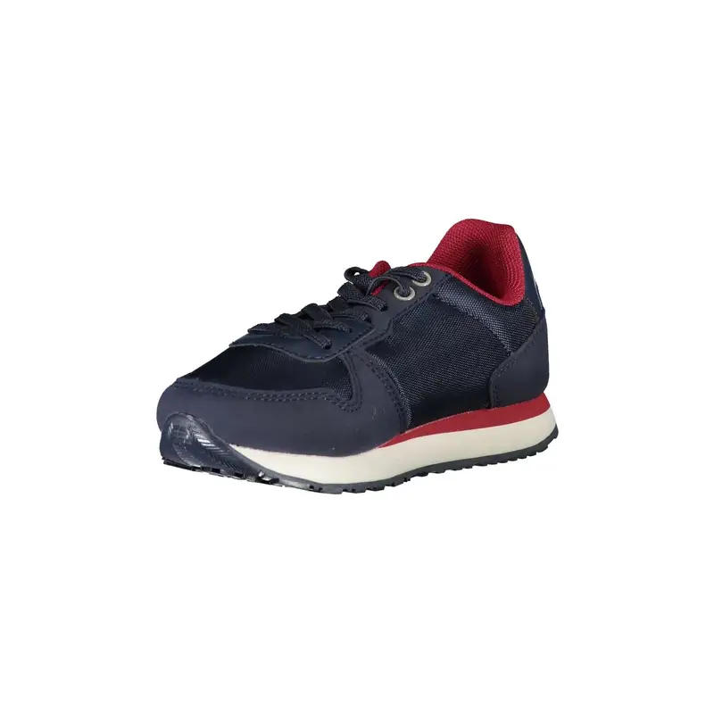 Scarpe Sneakers Bambino Blu con Lacci e Logo miniatura 3