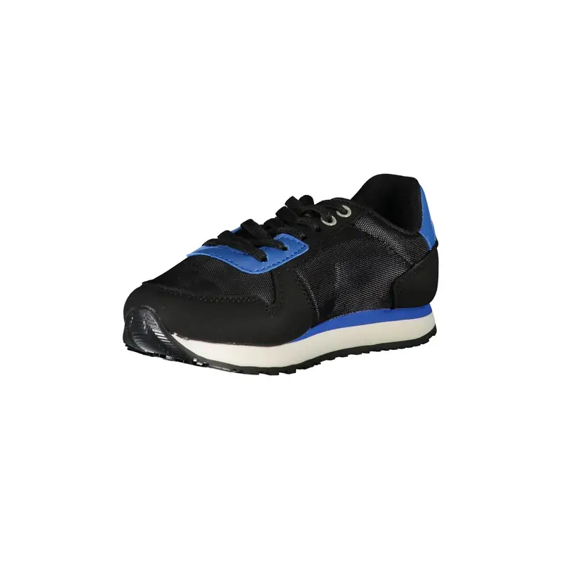 Scarpe Sneakers Bambino Nere con Dettagli a Contrasto Nero miniatura 3