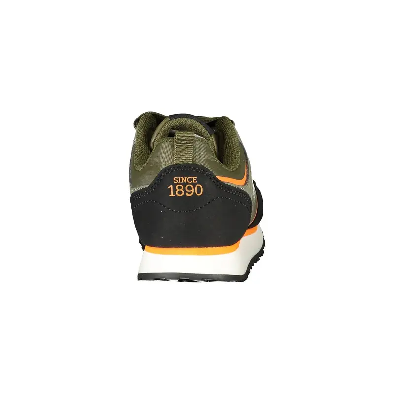 Scarpe Sneakers Bambino Verdi con Dettagli a Contrasto e Logo Verde miniatura 3