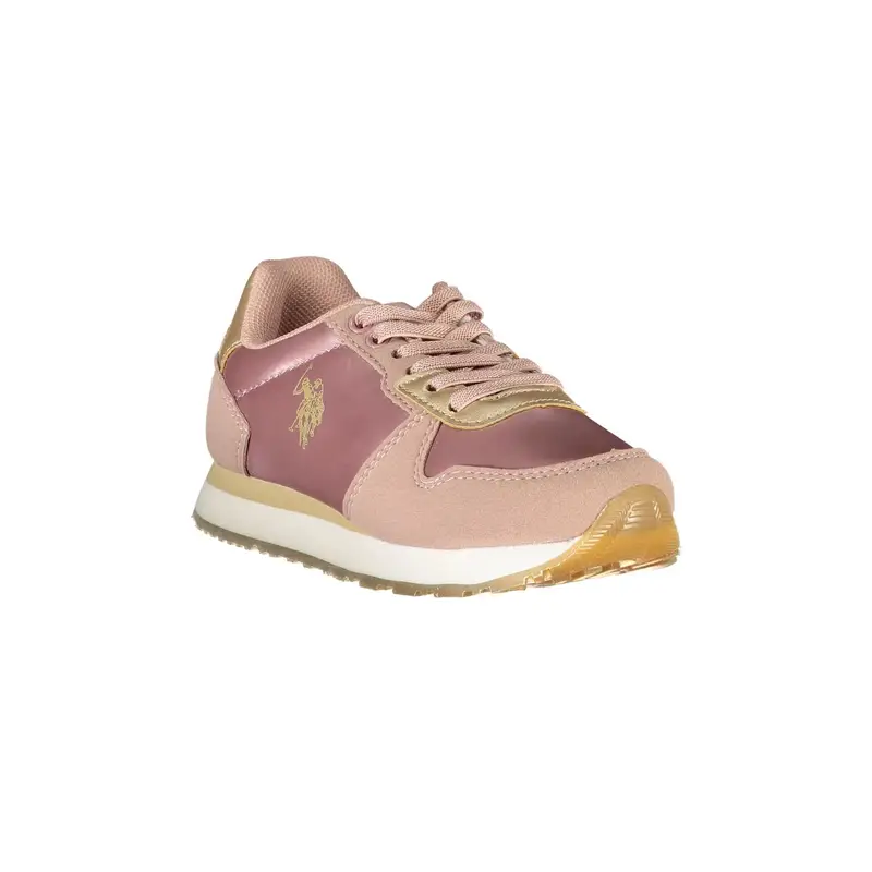 Scarpe Sportive Bambina Rosa con Dettagli a Contrasto miniatura 3