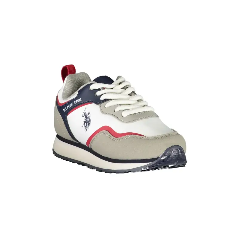 Scarpe Sportive Bambino Bianche con Logo Bianco miniatura 3