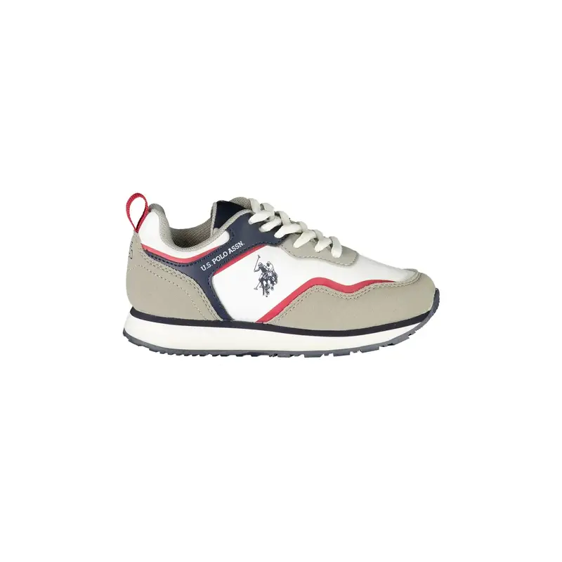 . Scarpe Sportive Bambino Bianche con Logo Bianco