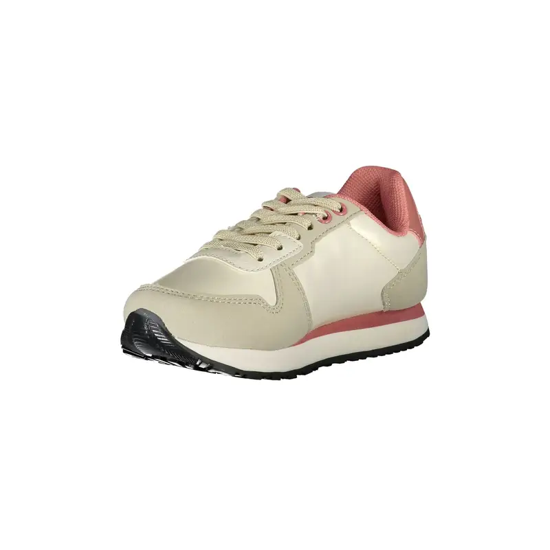 Sneakers Bambino Beige con Dettagli a Contrasto miniatura 3
