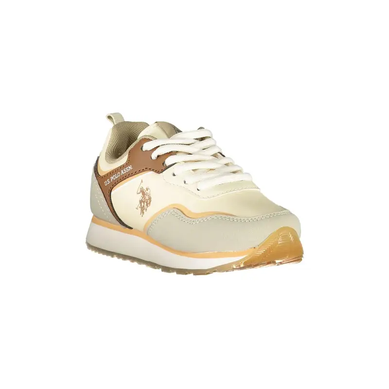 Sneakers Bambino beige Stampa Logo miniatura 2