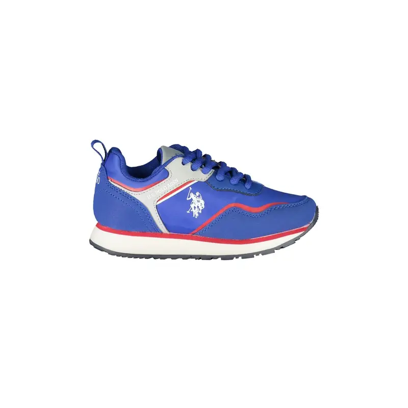 . Sneakers Bambino Blu con Dettagli a Contrasto