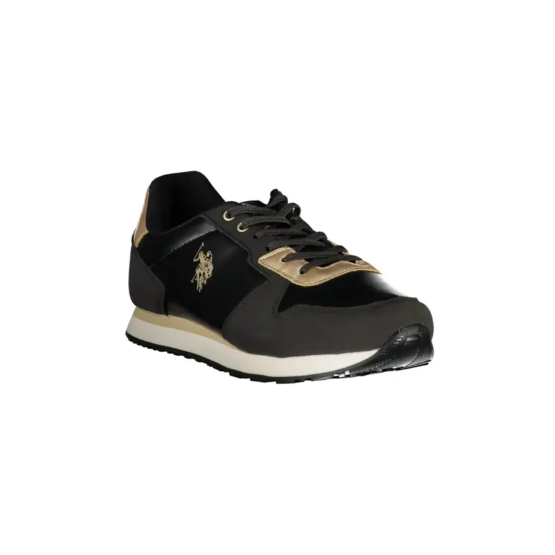 Sneakers Donna Nere Stampa Logo Nero miniatura 2