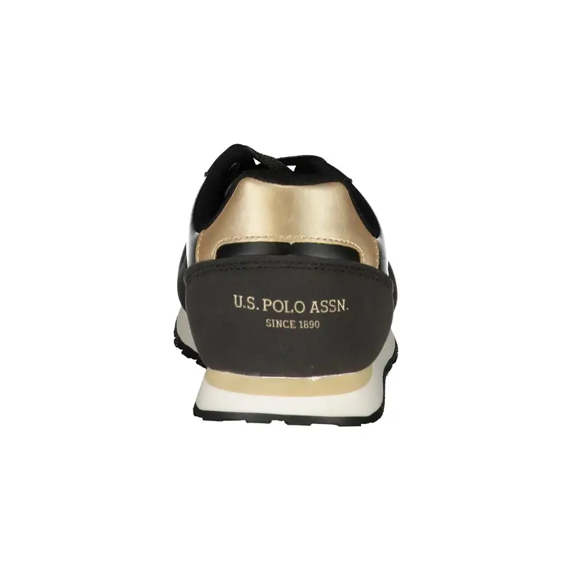 Sneakers Donna Nere Stampa Logo Nero miniatura 3