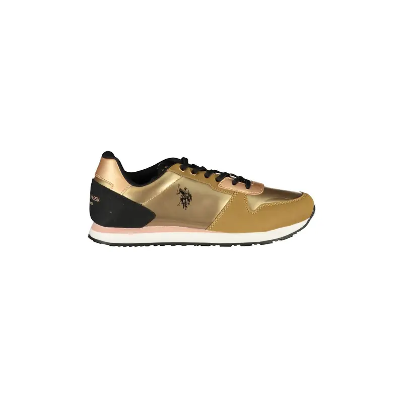 Sneakers Donna Oro Stampa Logo