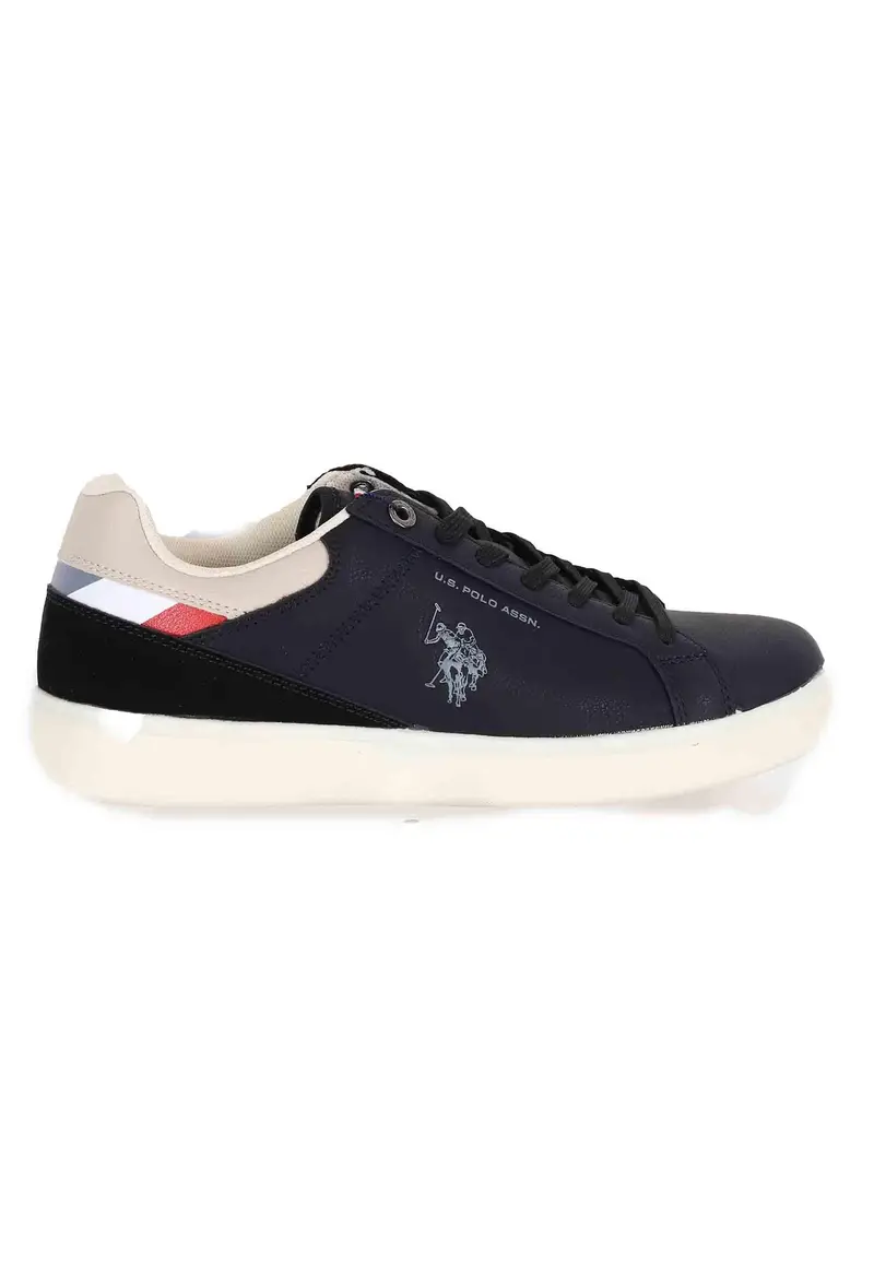 Sneakers uomo in eco pelle nero Uomo ROKKO001B BLK-WHI01