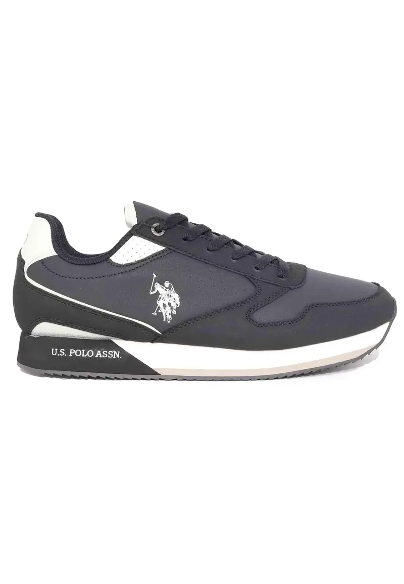 Sneakers uomo in tessuto nero Uomo NOBIL003E BLK