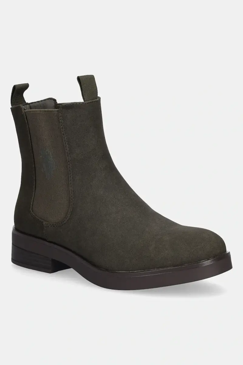 U.S Polo Assn. Stivaletti Chelsea Donna Verde 3670311