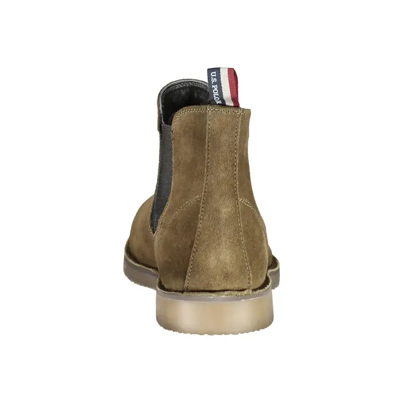 Polacchini Uomo Verdi Elastico Pelle Logo Verde miniatura 3