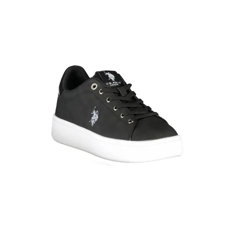 Sneakers Donna Nere Stampa Logo Nero miniatura 2