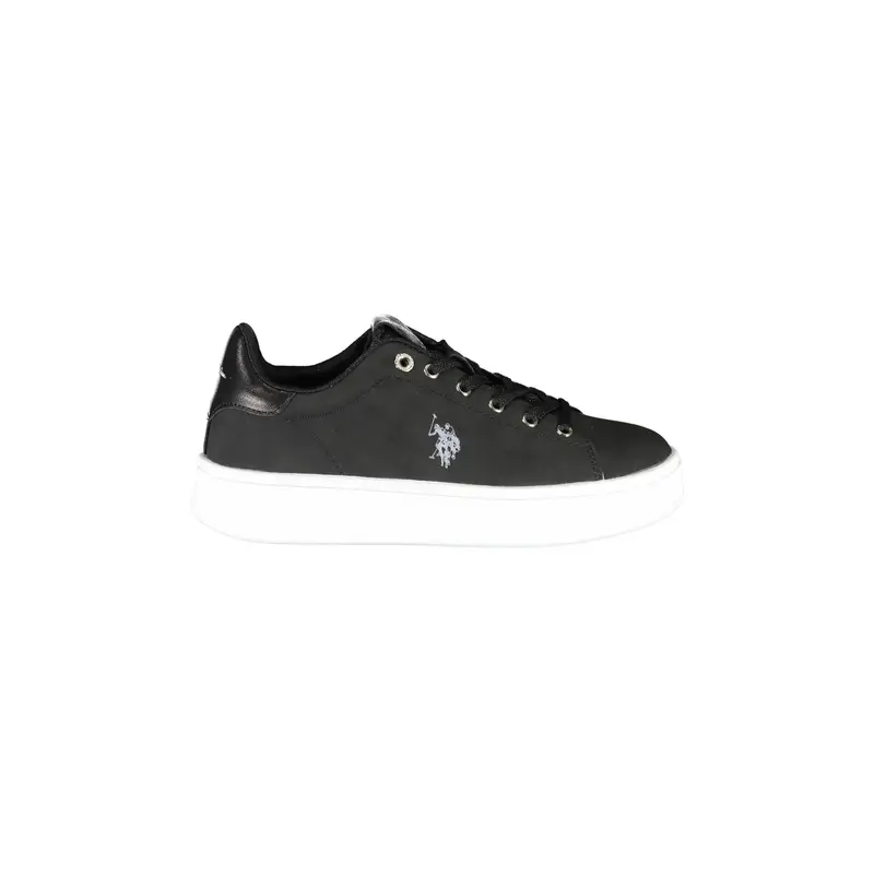 Sneakers Donna Nere Stampa Logo Nero
