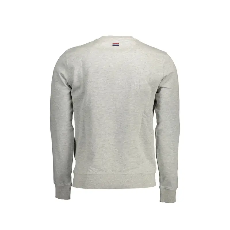 Felpa Maniche Lunghe Uomo Grigia Ricamo Grigio miniatura 2