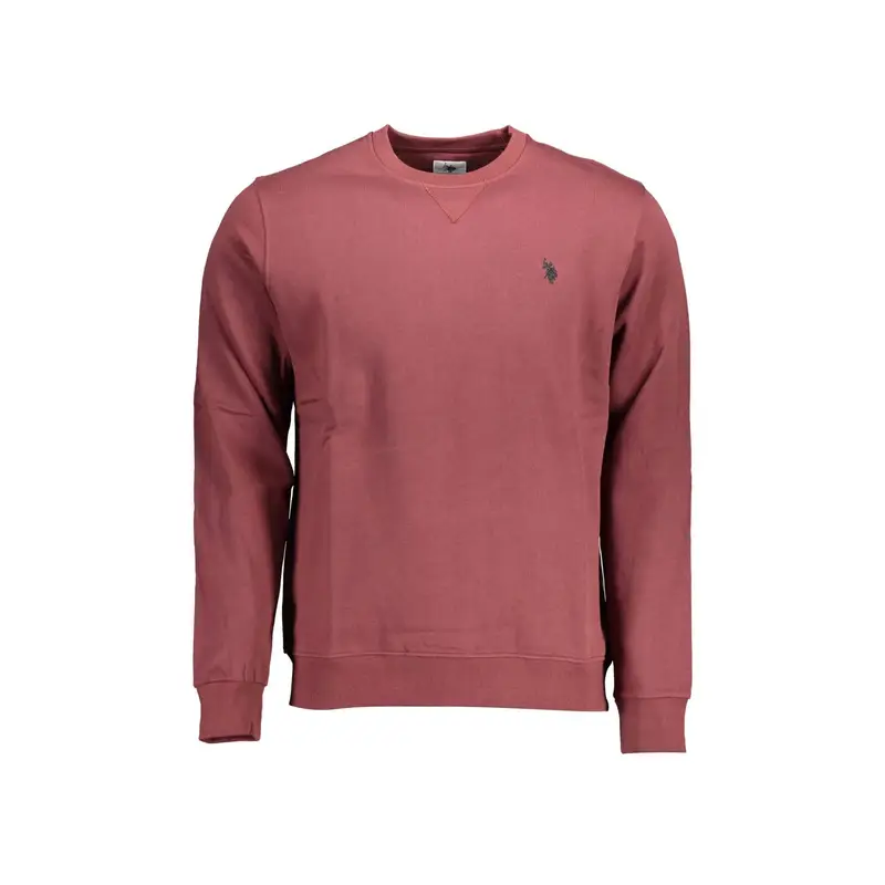 Felpa Maniche Lunghe Uomo Viola Ricamo Logo