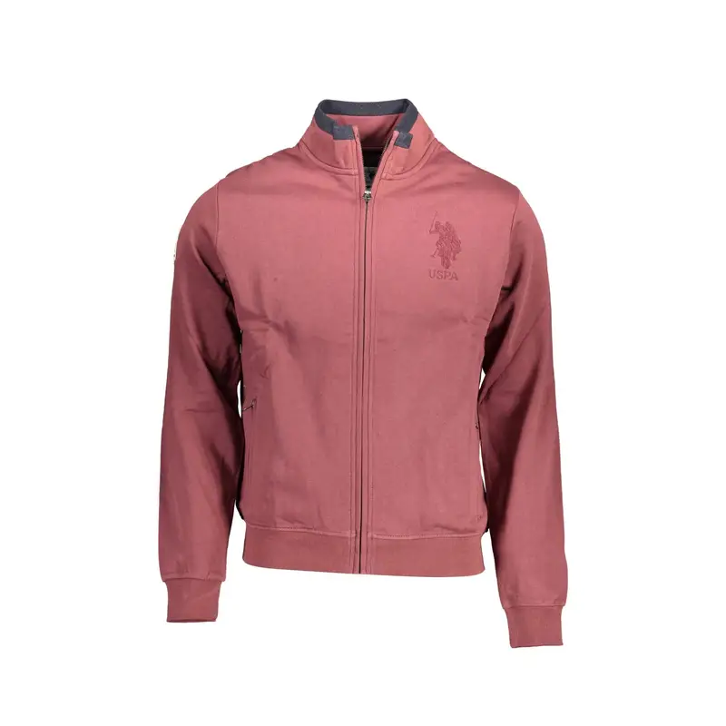 Felpa Maniche Lunghe Uomo Viola Zip