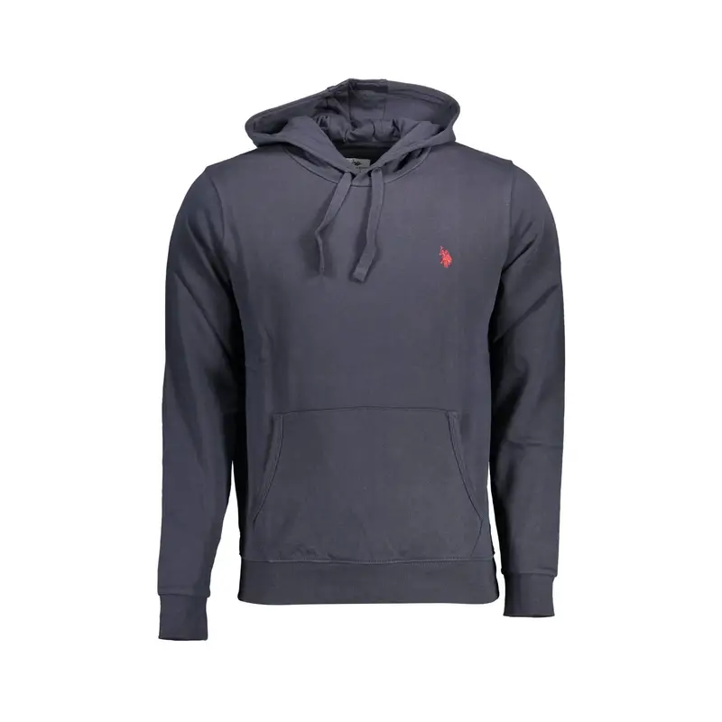 Felpa Uomo Blu con Cappuccio Logo