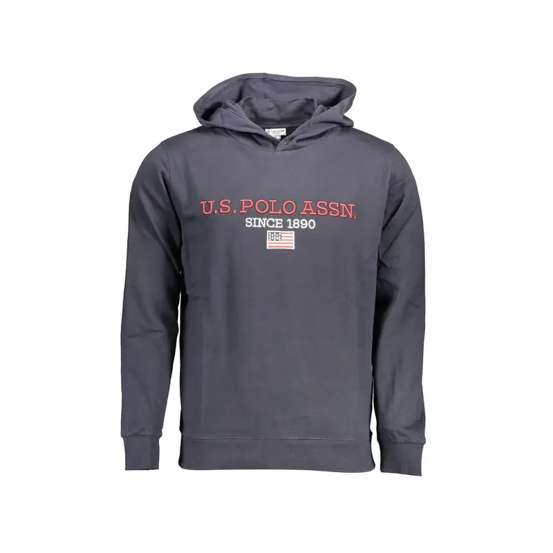 Felpa Uomo Blu con Cappuccio Logo