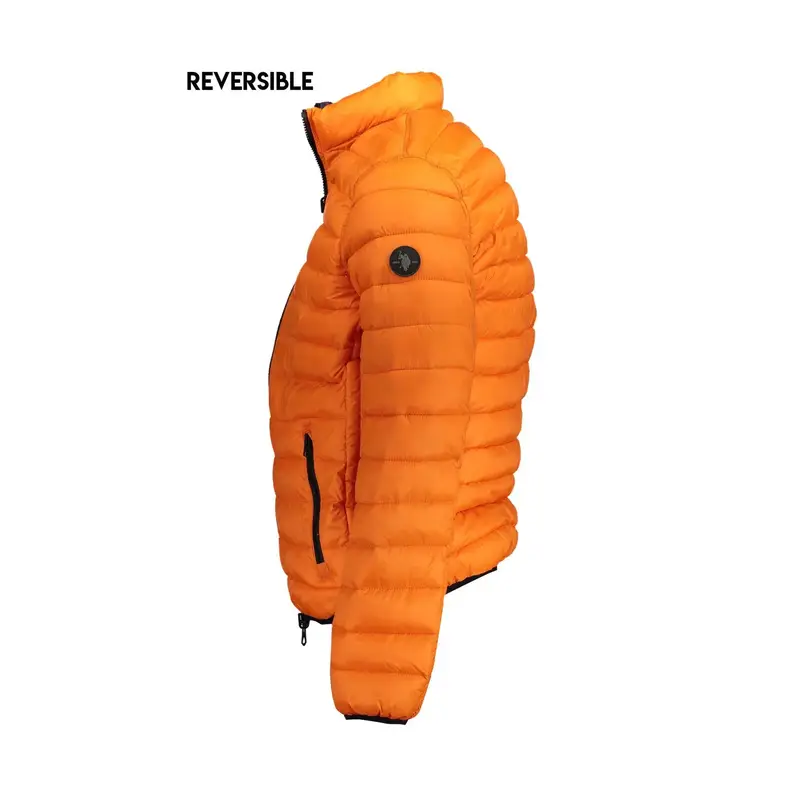 Giubbotto Maniche Lunghe Uomo Arancione Reversibile miniatura 3