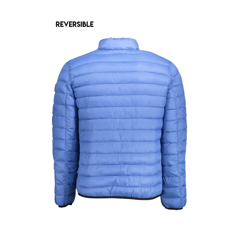 Giubbotto Maniche Lunghe Uomo Blu Dettagli a Contrasto miniatura 2