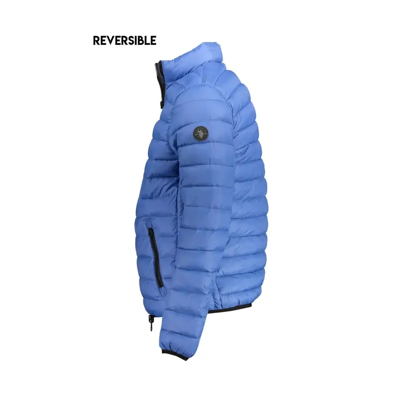 Giubbotto Maniche Lunghe Uomo Blu Dettagli a Contrasto miniatura 3