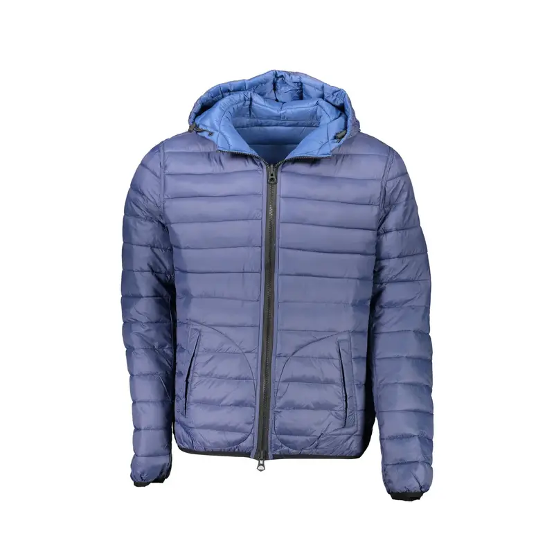 Giubbotto Maniche Lunghe Uomo Blu Zip miniatura 3