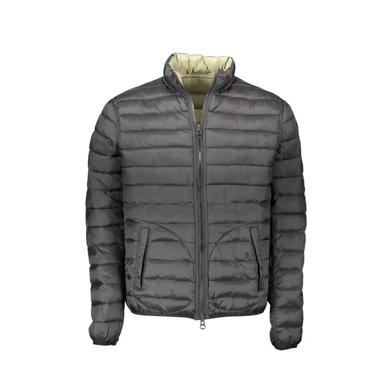 Giubbotto Maniche Lunghe Uomo Verde Zip miniatura 3