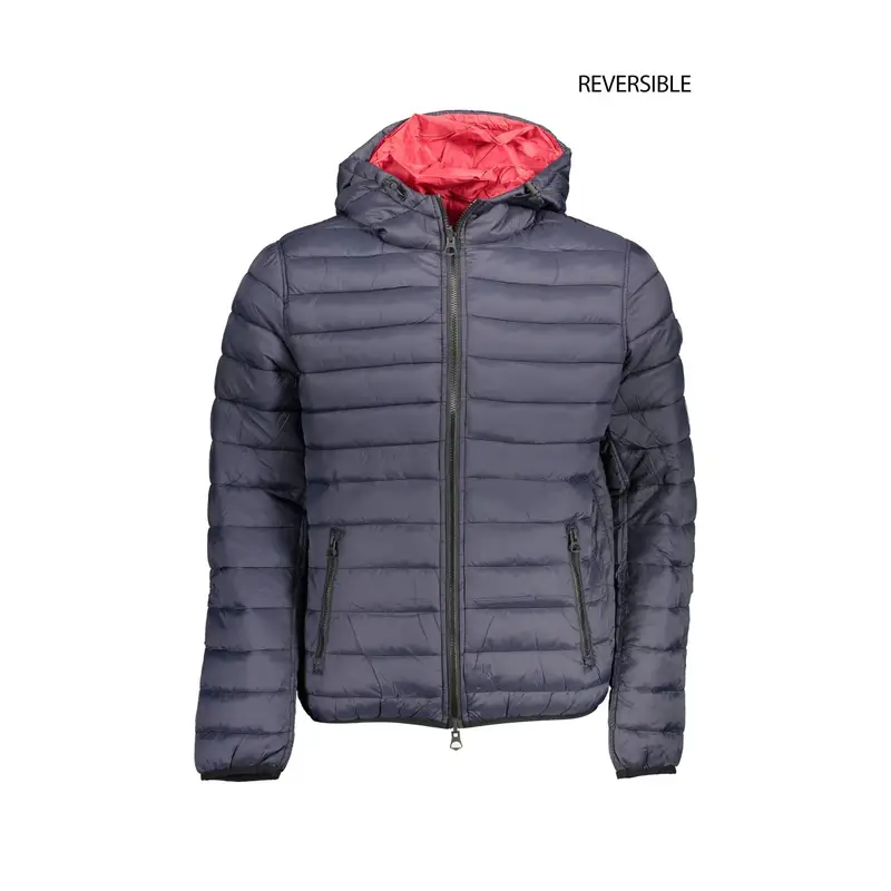 Giubbotto Uomo Blu-rosso Zip