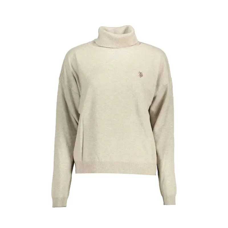 Maglia Donna Beige Ricamo