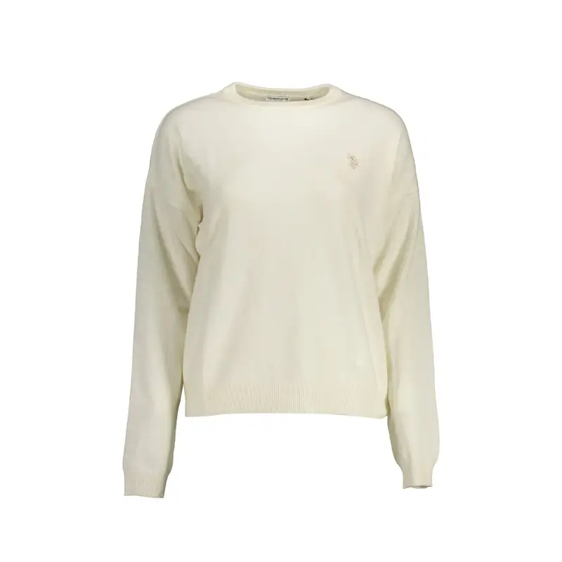 Maglia Donna Bianca Ricamo Bianco