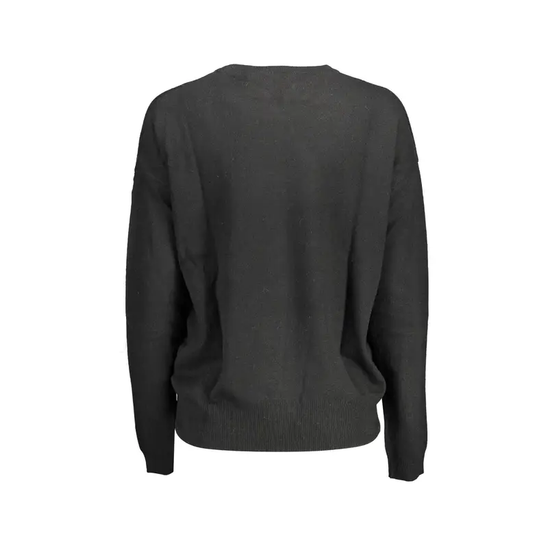 Maglia Donna Nera Ricamo Nero miniatura 2