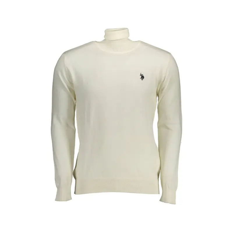 Maglia Uomo Bianca Ricamo Bianco