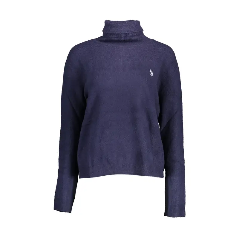 Maglione Donna Blu Ricamo