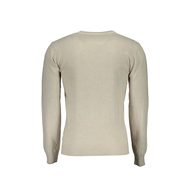Maglione Uomo Beige Dettagli a Contrasto miniatura 2