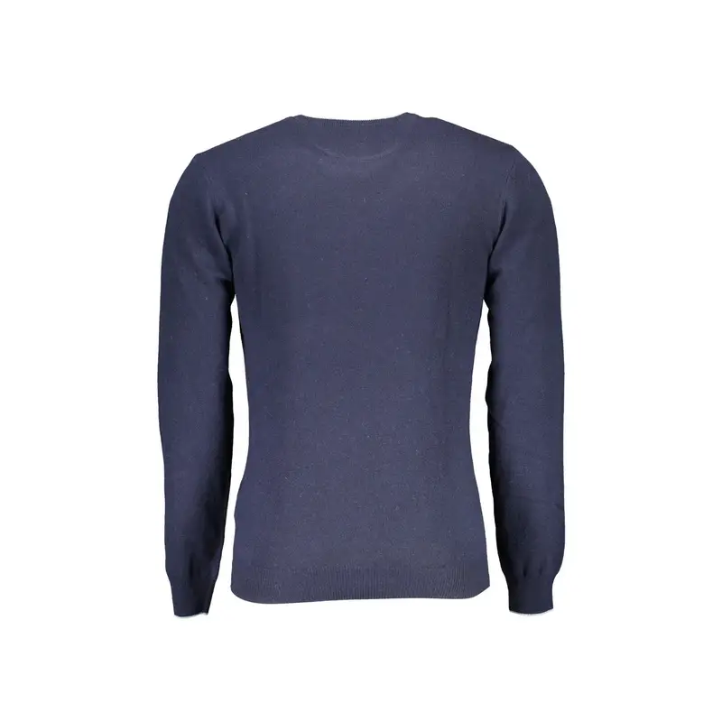 Maglione Uomo Blu Girocollo Dettagli a Contrasto miniatura 2
