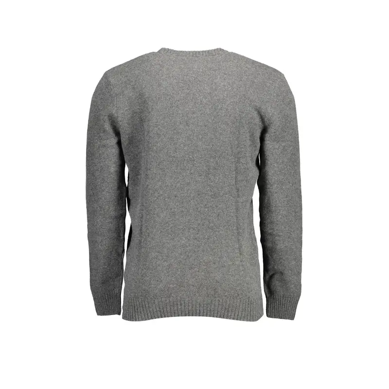 Maglione Uomo Grigio con Ricamo Logo miniatura 2