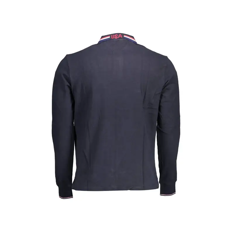 Maniche Lunghe Uomo Blu Ricamo miniatura 2