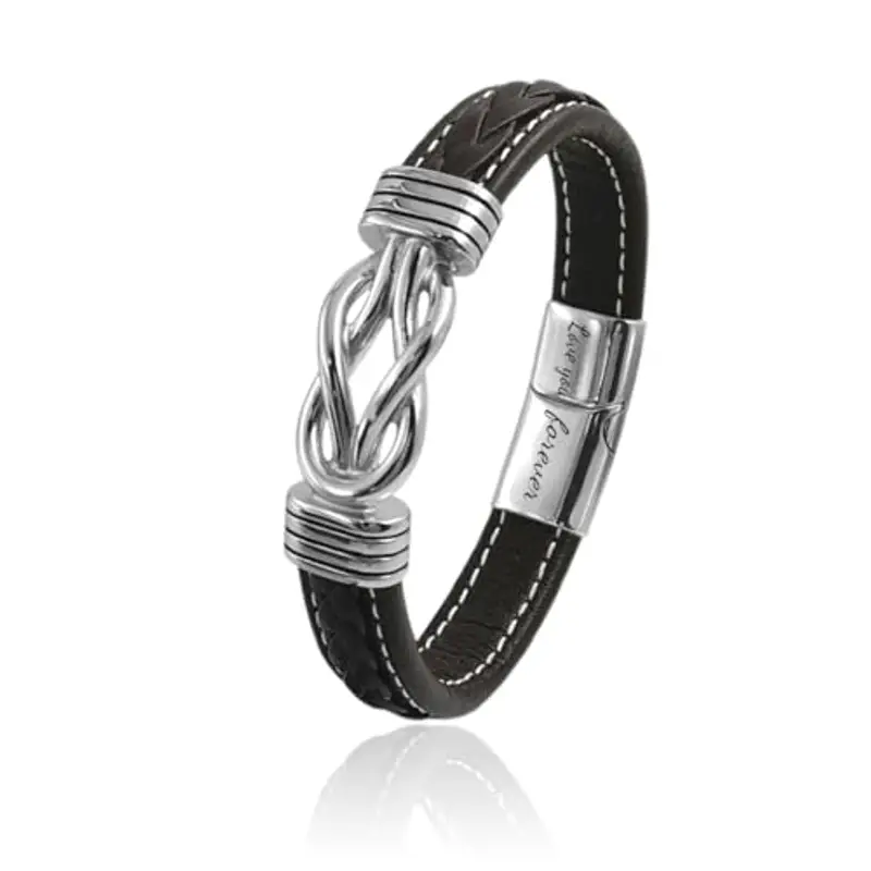 UEIOAVL Bracciali Uomo Nero 941916