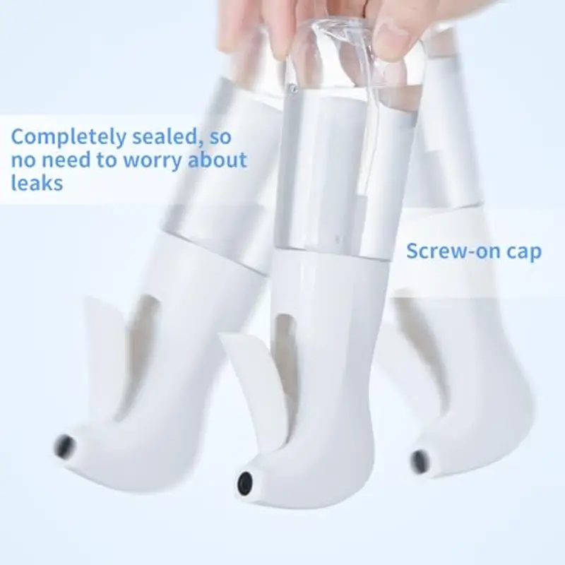 Uervoton Bottigliette Spray, Flacone Spray per Acqua Continua Vuoto, Domare i Capelli al Mattino, Acconciature, Piante, Animali Domestici, Pulizia, Alcol, Flacone Spray per Capelli -200ML Traslucido miniatura 3