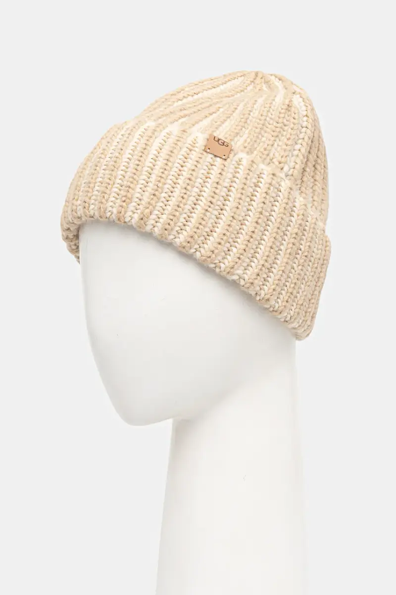 berretto e guanti di lana CHUNKY colore beige 103605 miniatura 4