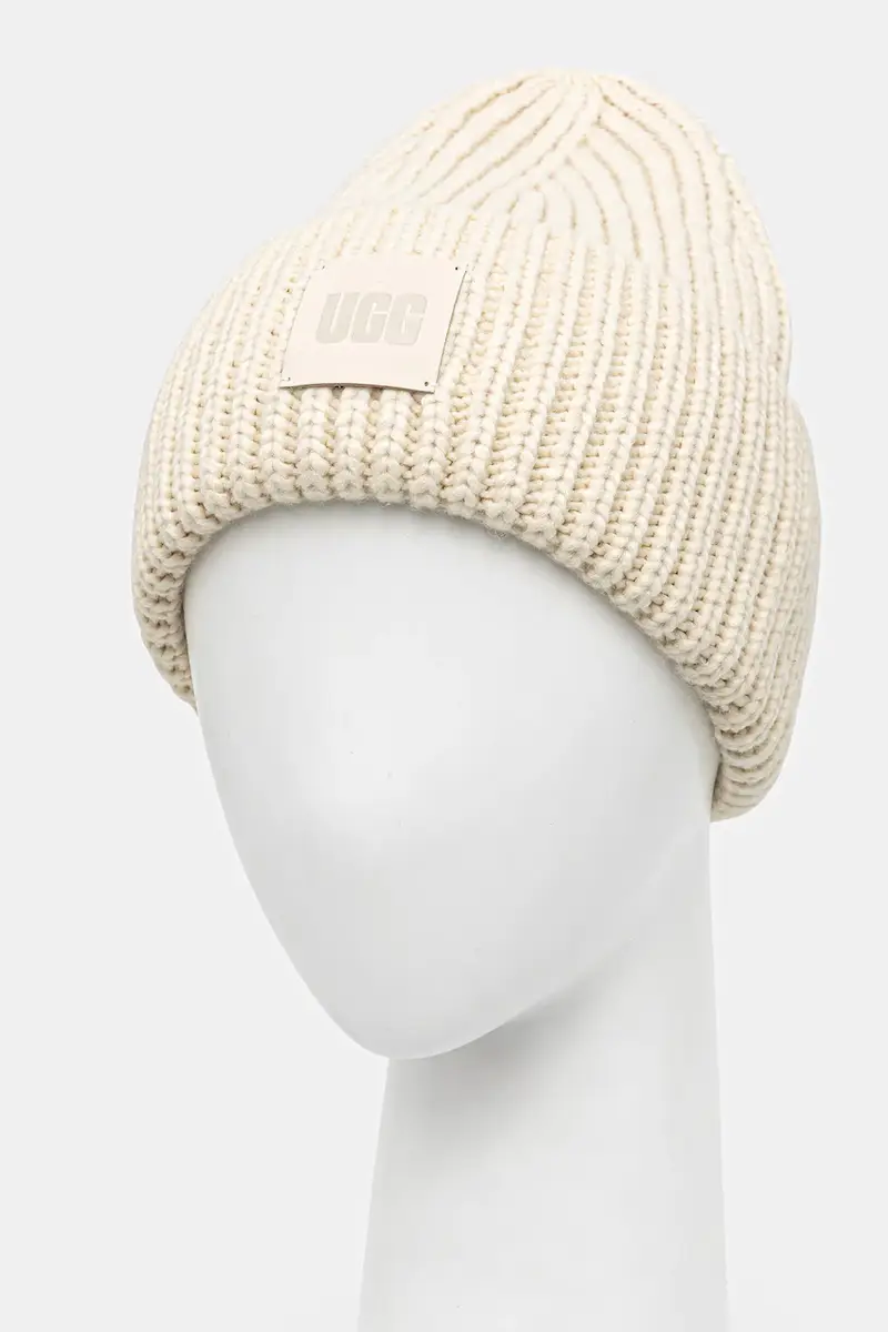 berretto in misto lana colore blu 20061 Beige miniatura 2