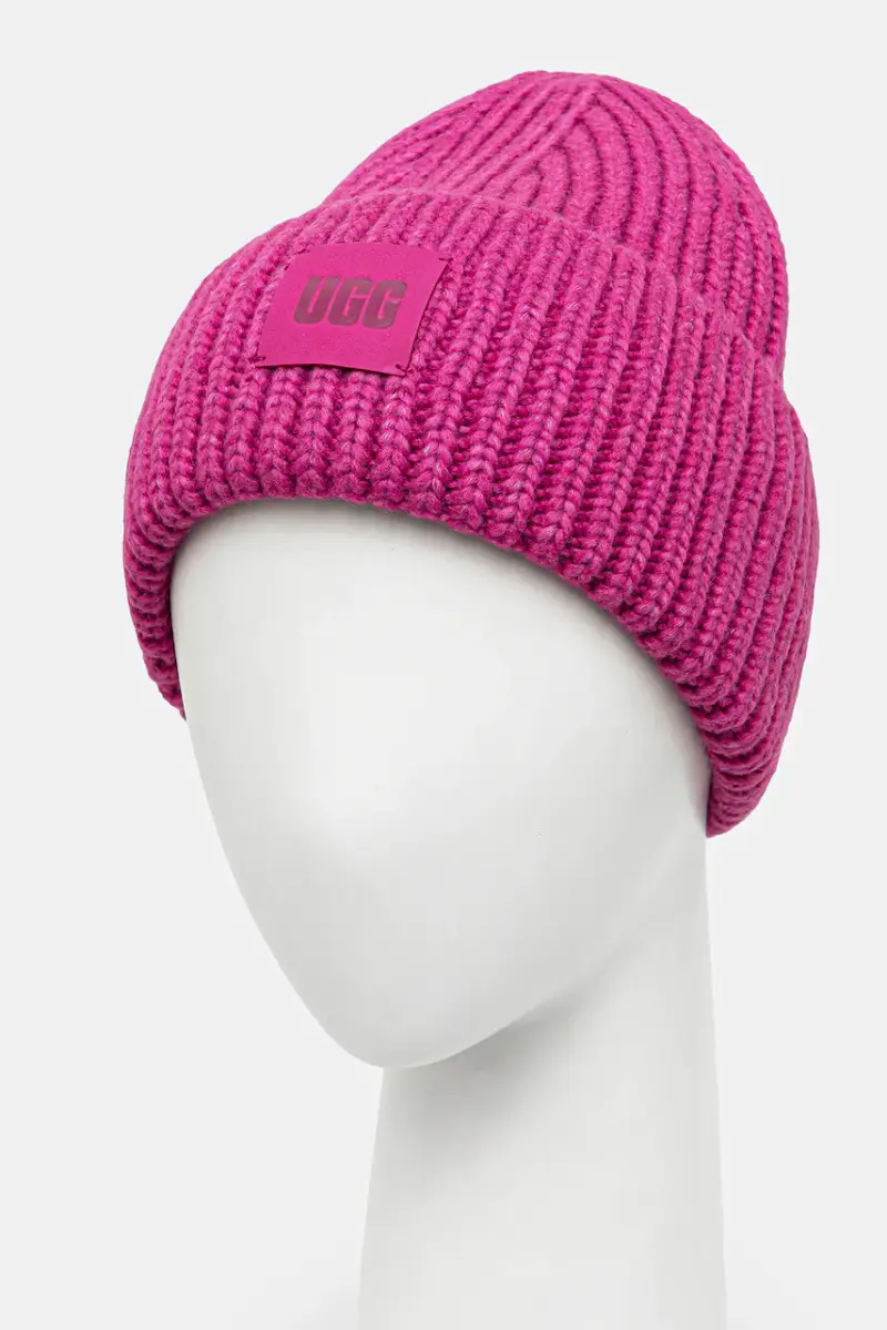 berretto in misto lana colore blu 20061 Rosa miniatura 2