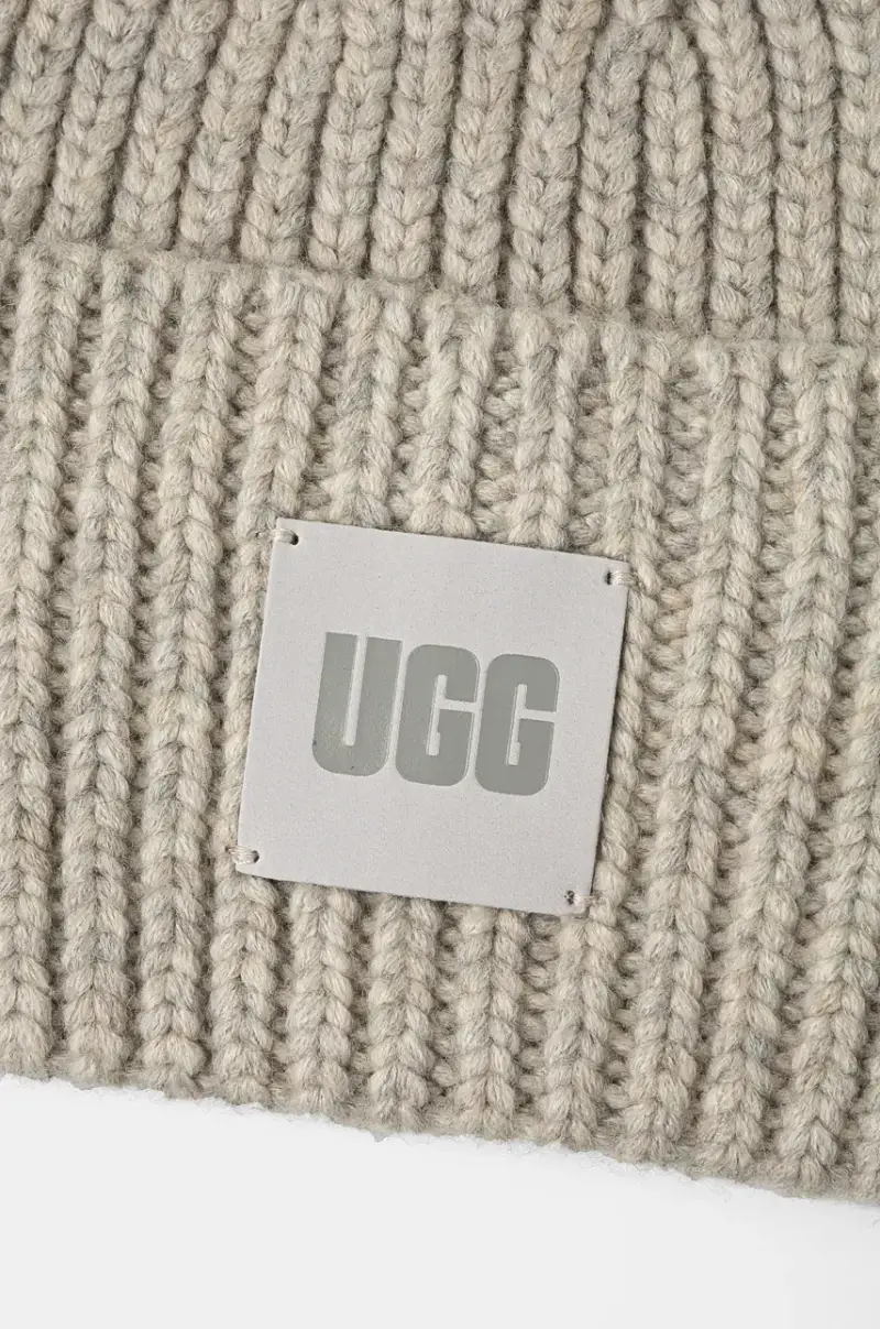 berretto in misto lana colore grigio miniatura 3