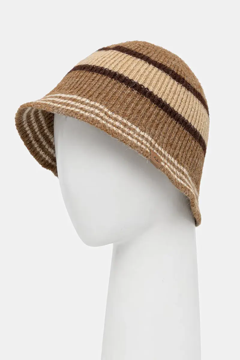 berretto in misto lana colore marrone 102723 miniatura 2