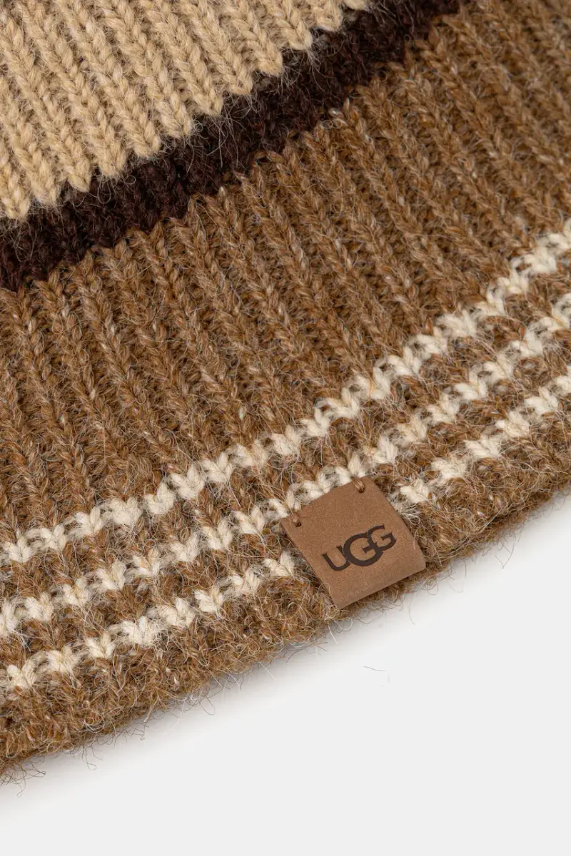 berretto in misto lana colore marrone 102723 miniatura 3