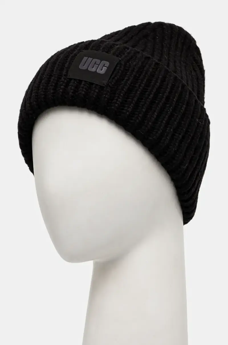 berretto in misto lana colore nero miniatura 2