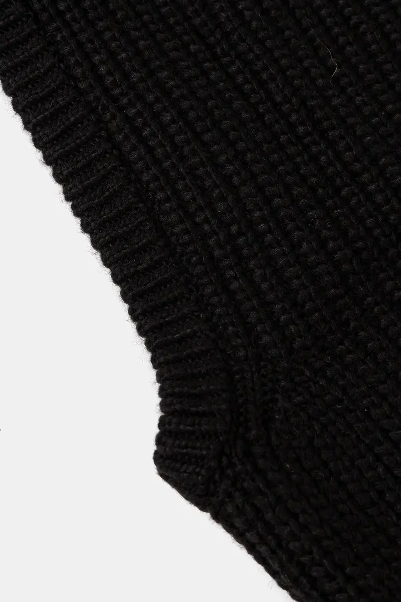 cappuccio in misto lana CABLE colore nero 102740 miniatura 4